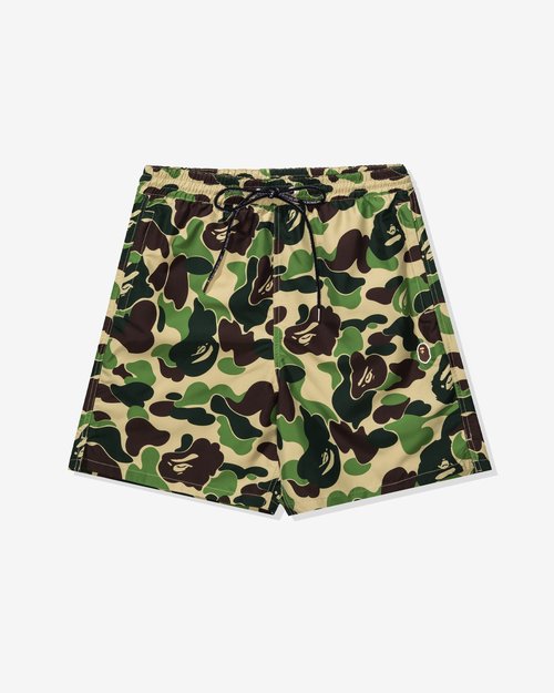 A Bathing Ape ABC Camo One Point Relaxed Fit Water Shorts - Green - 1L30-153-309