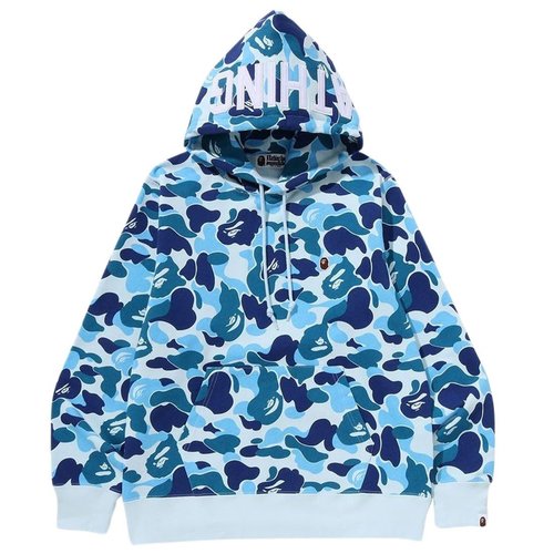 A Bathing Ape ABC Camo Pullover Hoodie blue - Blue - 1L30114008BLU