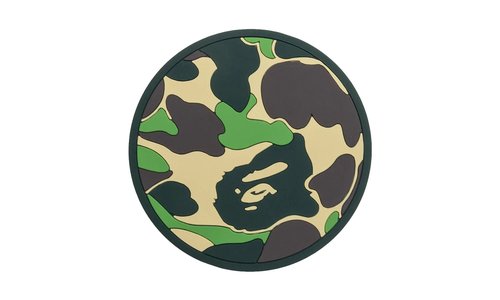 A Bathing Ape ABC Camo Rubber Coaster 001KAK801017M GRN - 001KAK801017MGRN
