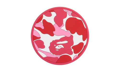 A Bathing Ape ABC Camo Rubber Coaster 001KAK801017M PNK - 001KAK801017MPNK