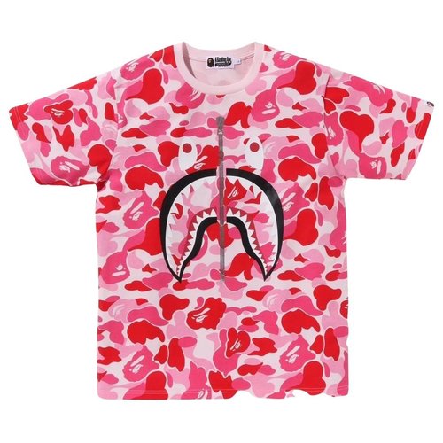 A Bathing Ape ABC Camo Shark Tee pink - Pink - 1K30109004PNK