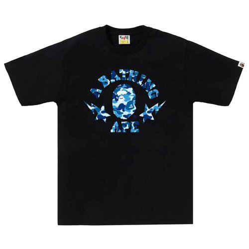 A Bathing Ape ABC Camo Sta College Tee - White/Green - 1L80-110-009