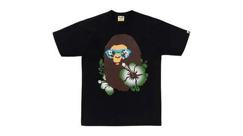 A Bathing Ape ABC Resort Camo Ape Head Tee Shirt - White - 1L70-110-001