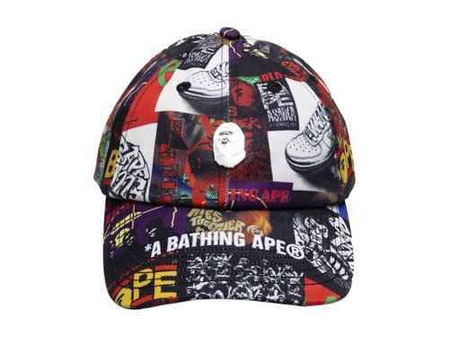 A Bathing Ape Album Monogram Cap - Multicolor - 1J70-180-006
