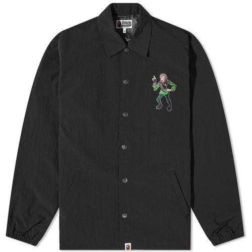 A Bathing Ape Ape Coach Jacket - Black - 001LJJ301010M-BLK