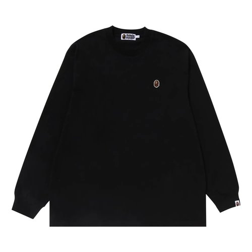 A Bathing Ape Ape Head One Point Long-Sleeve Tee - 1J80-111-053