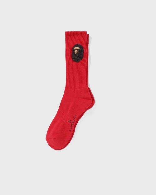 A Bathing Ape Balloon Yarn Ape Head Socks - 001SOL301001MRED