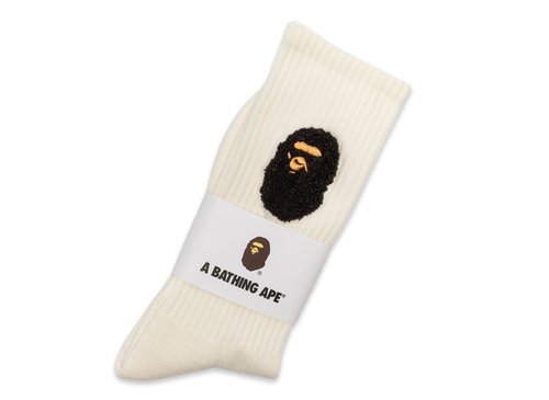 A Bathing Ape Balloon Yarn Ape Head Socks - Black - 001SOL301001M