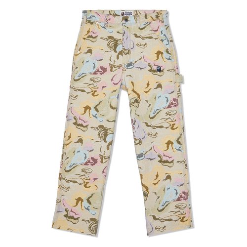 A Bathing Ape Bape Art Camo Gobelin Work Pants - 001PTJ801051IMU