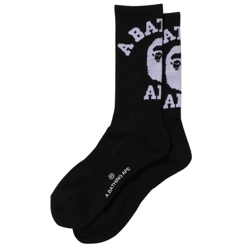 A Bathing Ape College 1J20184001 Socks - Black - 1J20184001BLK