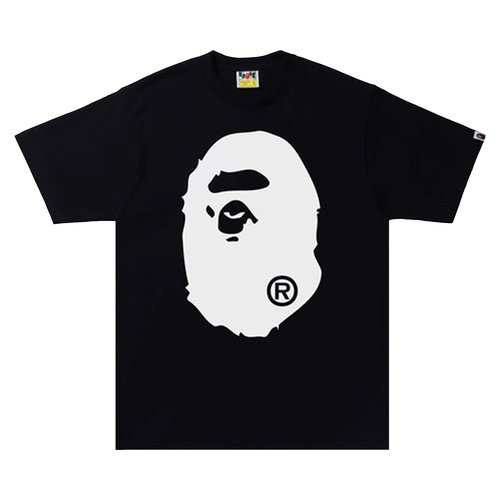A Bathing Ape Bicolor Big Ape Head Tee - Gray - 1I30-110-026