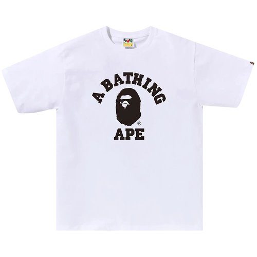 A Bathing Ape Bicolor College Tee - 1J70-110-043