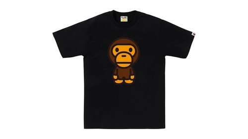 A Bathing Ape Big Milo Tee - Burgundy - 2L80-110-002