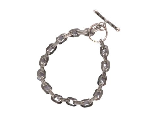 A Bathing Ape Black Madface Kashira Bracelet - Silver - 1L30-182-347