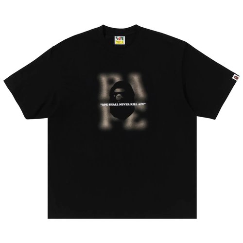 A Bathing Ape Blur Logo Relaxed Fit Tee - 1K80-110-318