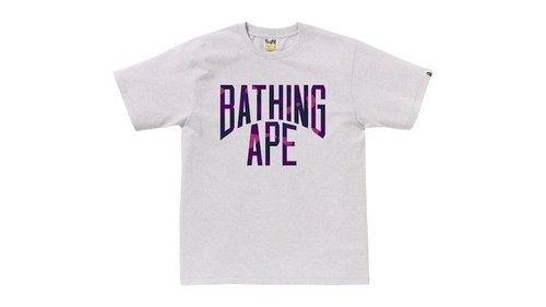 A Bathing Ape Color Camo Bathing Ape Tee - White - 1K80-110-023