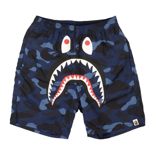 A Bathing Ape Camo Shark Beach Swim Shorts - 1SPI-301-016