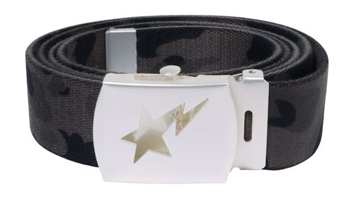 A Bathing Ape Camo Sta Gi Belt - Navy Blue - 1L70-188-002