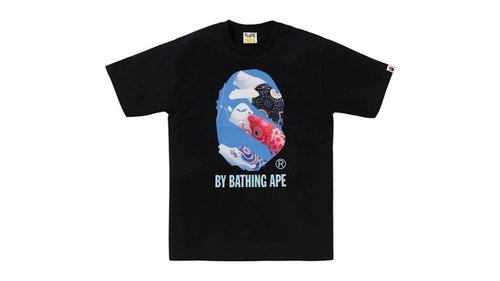 A Bathing Ape Carp Photo By Bathing Ape Tee | Size S - White - 1L20-110-020