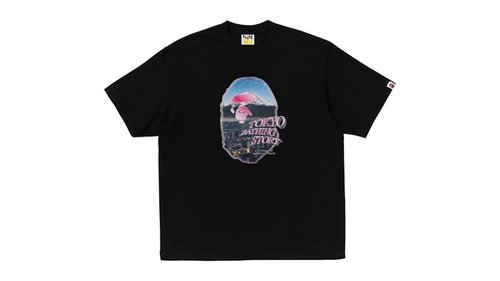 A Bathing Ape Cityscape Ape Head Relaxed Fit Tee - White - 1L30-110-336