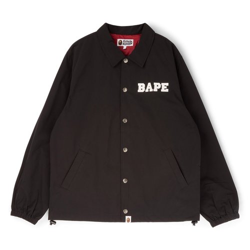 A Bathing Ape College Coach Jacket - 001LJL801008MBLK