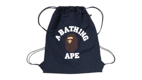 A Bathing Ape College Knapsack - Navy Blue - 0ZXBGM001891QNYX