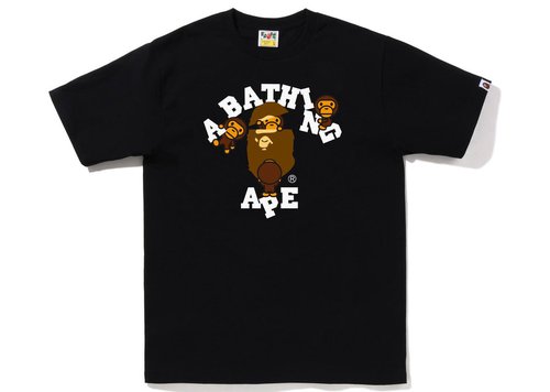 A Bathing Ape College Milo Tee - White - 2I80-110-002