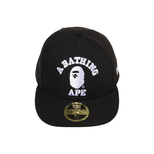 A Bathing Ape College New Era 59FIFTY Low Profile Cap - Black - 1K23-180-901