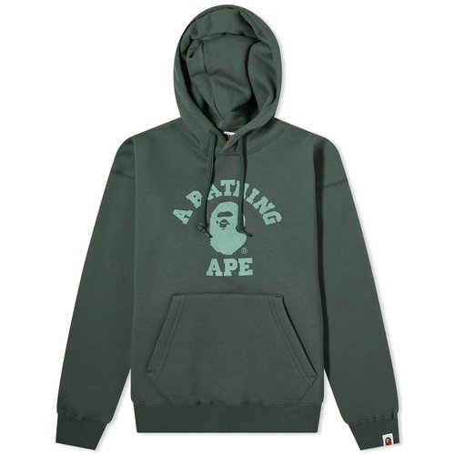 A Bathing Ape College Pullover Hoodie - Green - 001PPJ802004L-GRN