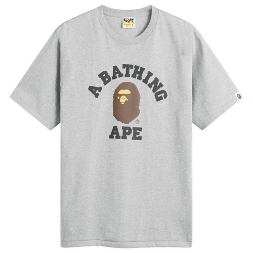 A Bathing Ape College T-Shirt - Grey - 001TEM301001M-GRY