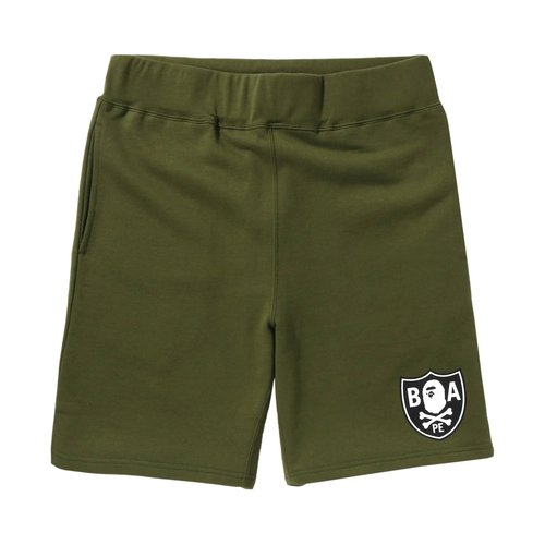 A Bathing Ape Color Ape Crossbone One Point Sweat Shorts | Size XL - 4I20-153-001