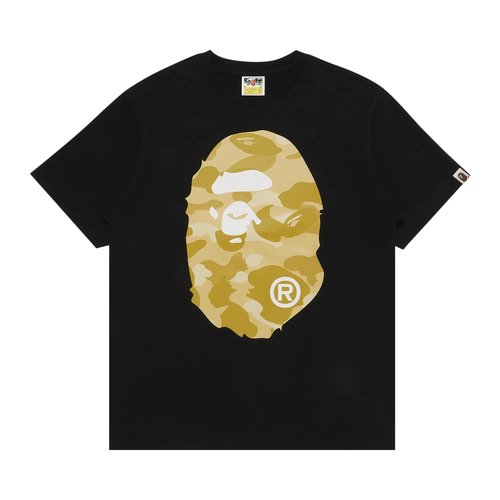 A Bathing Ape Color Camo Big Ape Head Tee - Black/Red - 1K30-110-018