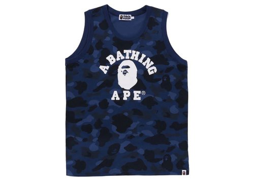 A Bathing Ape Color Camo College Tank Top - Purple - 1J30-108-003