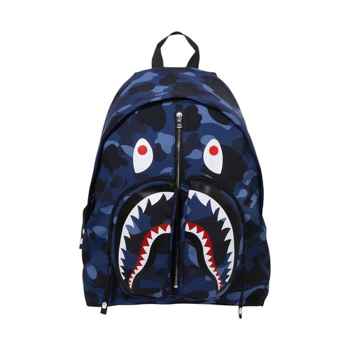 A Bathing Ape Color Camo Shark Daypack - Purple - 1L80-189-001