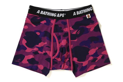 A Bathing Ape Camos Trunks - Purple