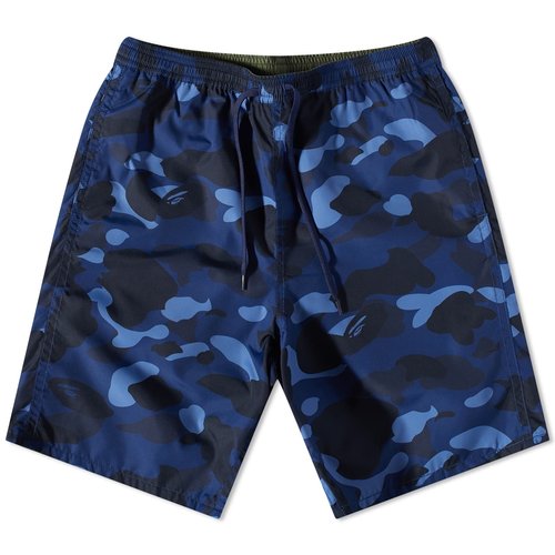 A Bathing Ape Colour Camo Shark Reversible Shorts - Navy - 001SPJ301017M-NVY