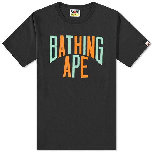 A Bathing Ape Colours NYC Logo T-Shirt - Black - 001TEJ301020M-BLK