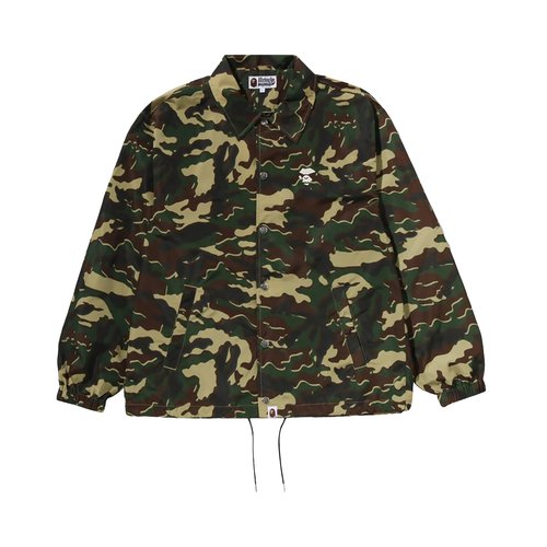 A Bathing Ape Glitch Woodland Camo Coach Jacket - 1M30-140-303