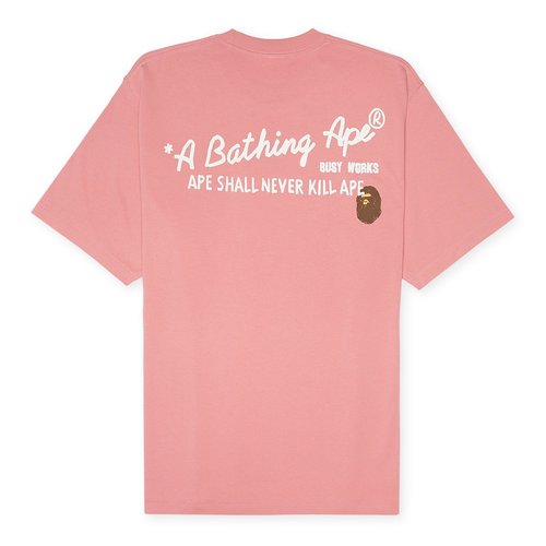 A Bathing Ape Hand Draw BAPE Tee - 001TEK301325MPNK