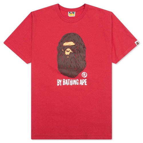 A Bathing Ape Hand Draw By Bathing Ape Tee - Red - 001TEK301311M-RED