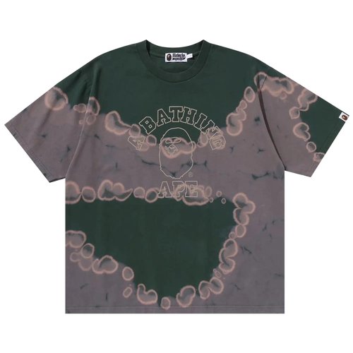 A Bathing Ape Hand Dye College Relaxed Fit Tee | Size M - Red - 1L30-109-015