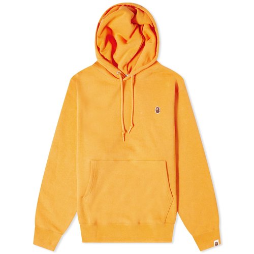 A Bathing Ape Head One Point Relaxed Fit Pullover - Orange - 001PPJ301014M-ORG