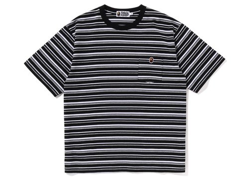 A Bathing Ape Hoop One Point Relaxed Fit Tee Shirt SS23 - Blue - 1J30-109-002