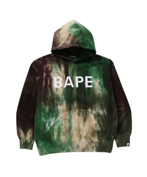A Bathing Ape Ice Dye Relaxed Fit Pullover Hoodie - Green