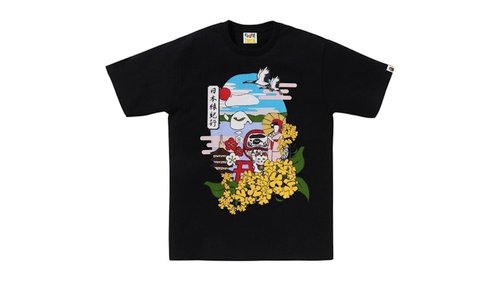 A Bathing Ape Japan Culture Spring Ape Head Tee Shirt - White - 1L22-110-040