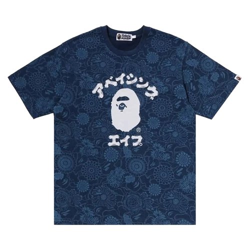A Bathing Ape Japanese Art Camo College Regular Fit Tee - 1M30-109-305
