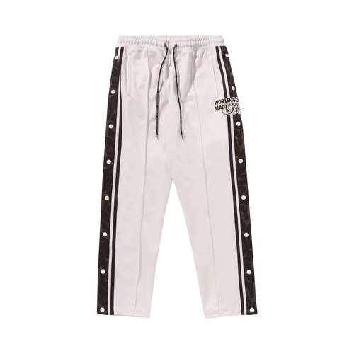 A Bathing Ape Jersey Track Pants | White | Size S - 1J80-152-067