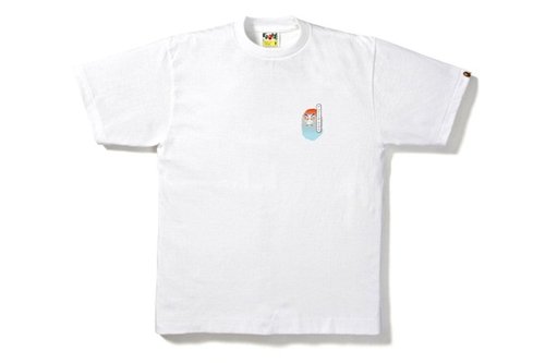 A Bathing Ape Kabuki College Tee Shirt - White