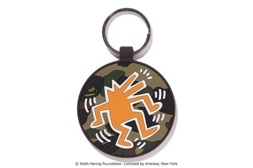 A Bathing Ape Keith Haring Key Ring - Green