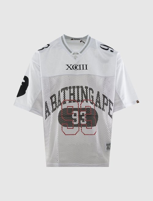 A Bathing Ape Line Camo Fb Jersey - 001CSL301311M-WHT